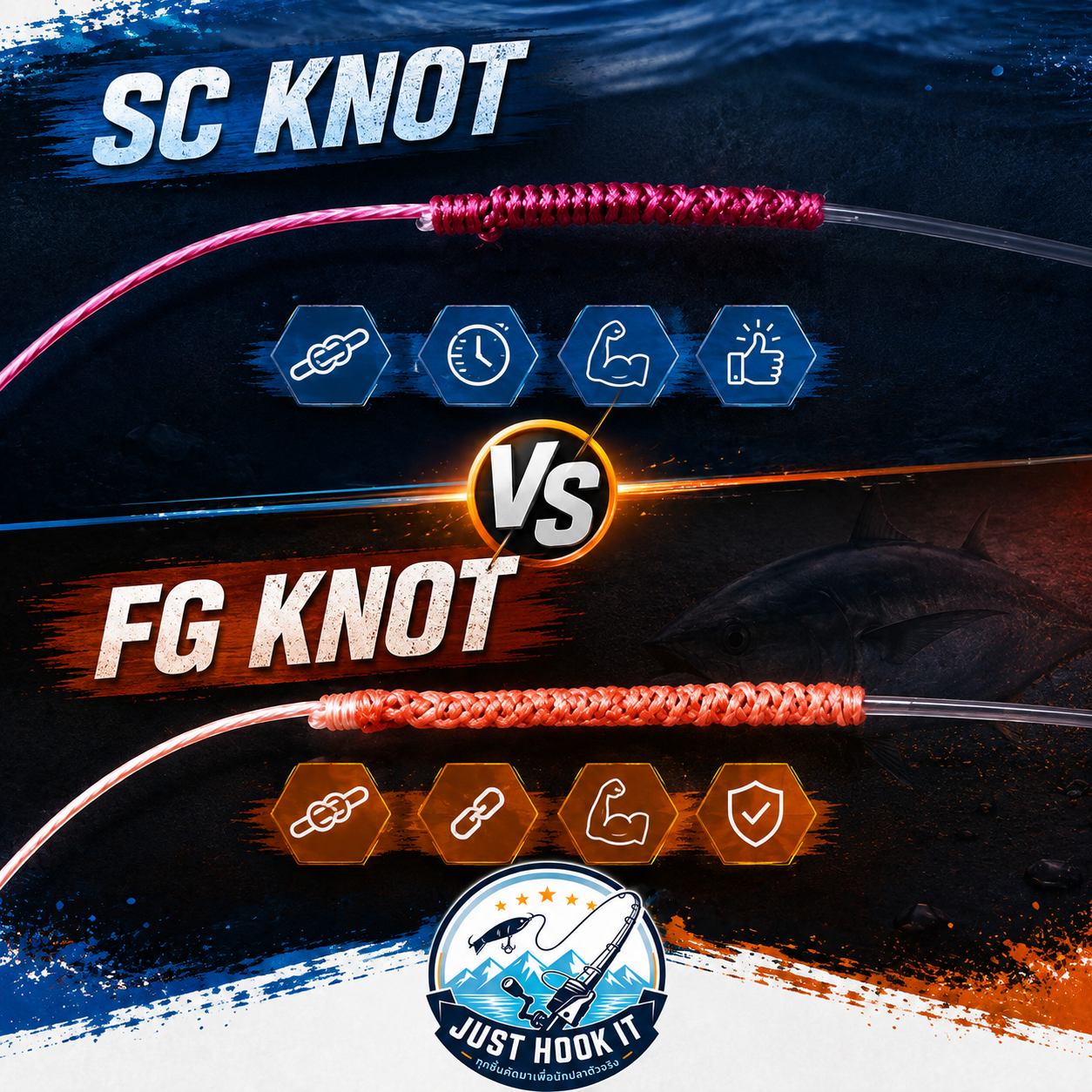 🎣 FG KNOT vs SC KNOT