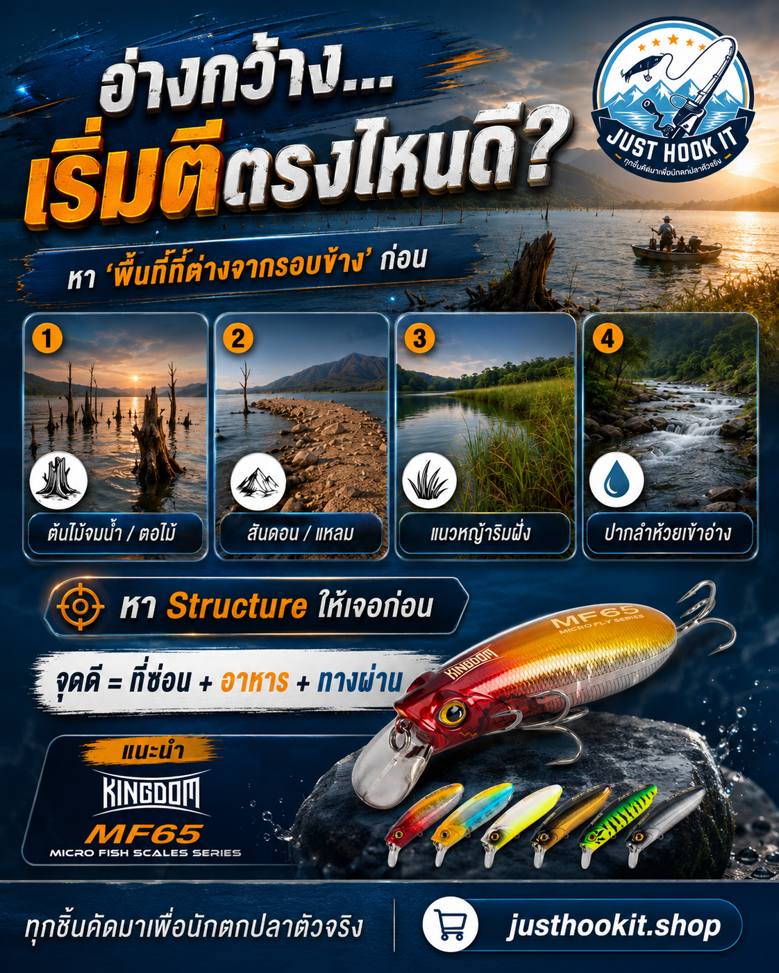 🎣 อ่างกว้างเป็นกิโล…แล้วจะเริ่มตีตรงไหนดี?