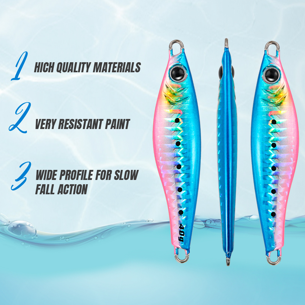 JIGGING PRO เหยื่อ JIG JUGULO  มี UV Effect ขนาด 20-60กรัม [ส่งจากไทย🇹🇭]